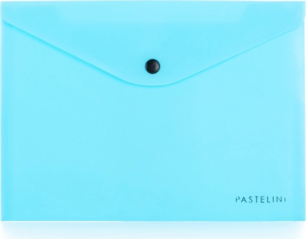 Busta con bottone A5 PASTELINI blu