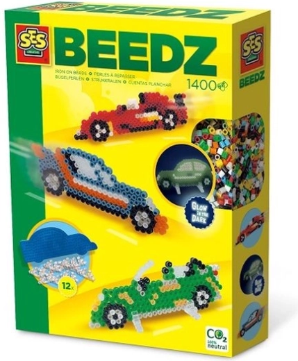 SES Creative Beedz perline da stirare auto 1400 pz che si illuminano al buio