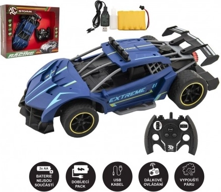 Auto RC Sport con effetto vapore, blu, 2,4 GHz