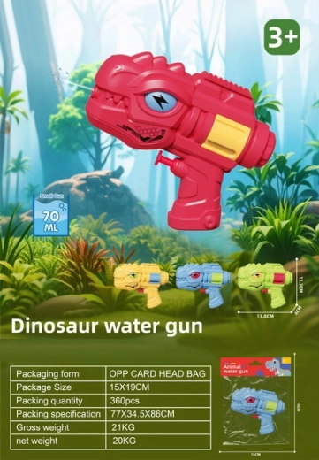 Pistola ad acqua dinosauro 14 cm