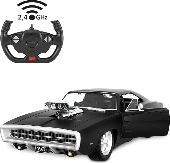 Auto RC JAMARA Dodge Charger R/T 1970 1:16 nero