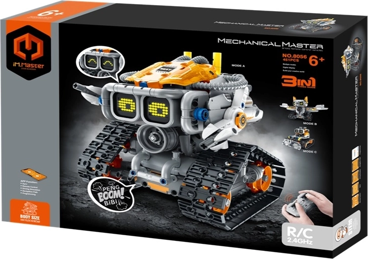 Kit di costruzione robotico programmabile iM.Master 3 in 1 (451 pezzi) con telecomando