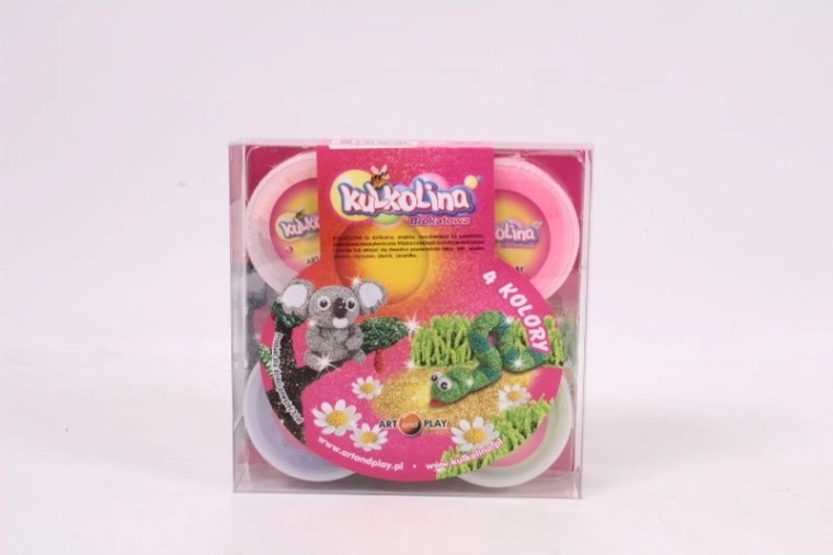 Kulkolina pasta modellabile a palline con glitter – 4 colori