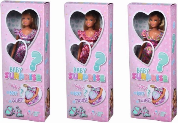 Bambola steffi love baby surprise – bambola incinta con sorpresa