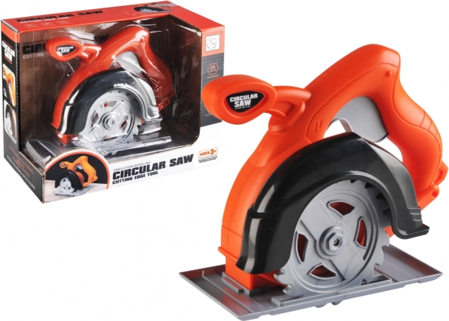 Attrezzatura sega circolare fai-da-te arancione