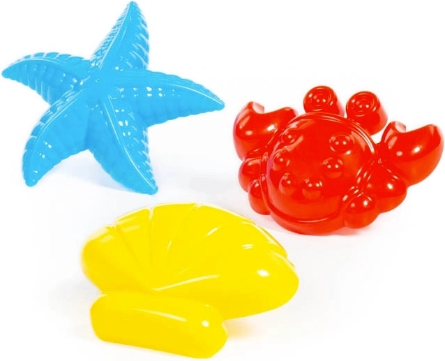 Formine per sabbia Mondo Marino 3 pz