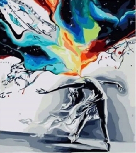 Norimpex pittura con diamanti Ballerina 30 × 40 cm