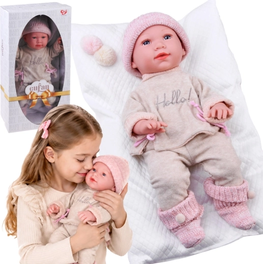Bambola interattiva Bobas 48 cm con suoni e cuscino - 1 pezzo