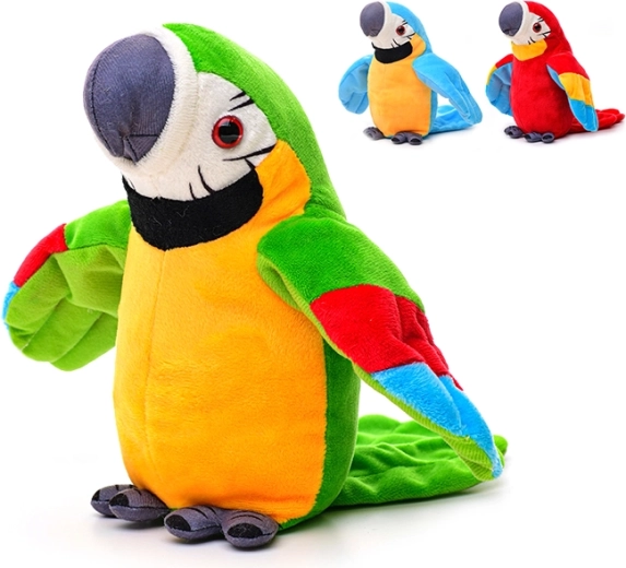 Pappagallo di peluche 21 cm – giocattolo colorato per bambini fin dalla nascita