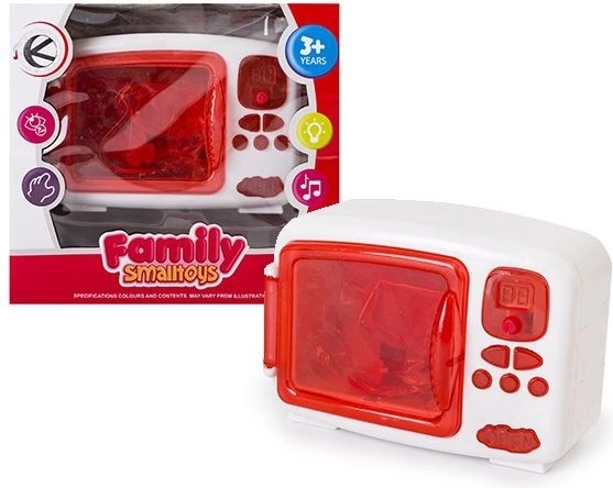 Microonde giocattolo per bambini con luce e suono - 1 pezzo