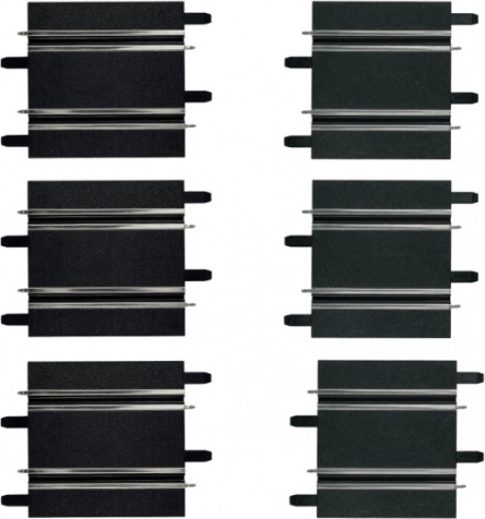 Rettilinei 100/114 mm per piste Carrera GO!!!, GO!!! Plus e Digital 143 (6 pz)