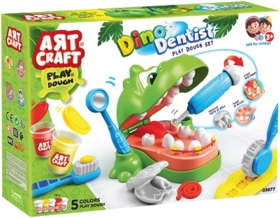 Set di pasta da modellare Art Craft dinosauro dentista 280 g