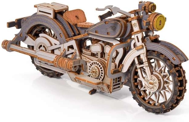 Little Story puzzle 3D in legno motocicletta Comanche grigia