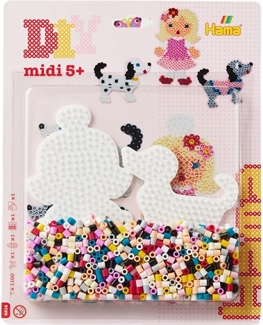 Perline da stirare Hama midi – set principessa (1100 pz)