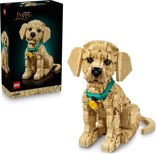LEGO Icons cucciolo di golden retriever