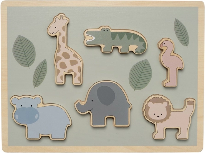 Jabadabado puzzle a incastro safari