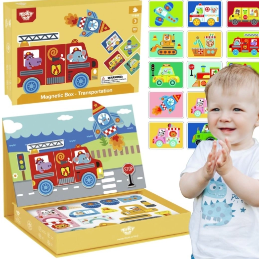 Puzzle montessori magnetico in scatola 80 pz TOOKY TOY