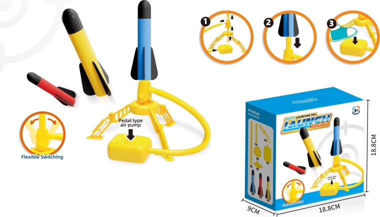 Set di razzi lanciabili per bambini