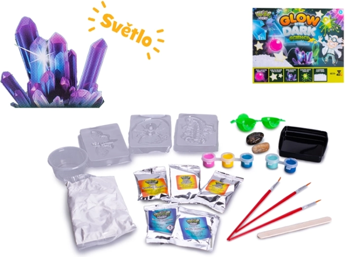 Set scientifico Glow in the Dark – esperimenti luminosi per bambini