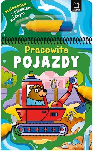Libro da colorare con pennarello ad acqua – Veicoli laboriosi