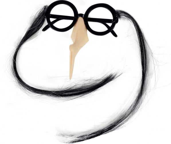 Occhiali da strega con naso