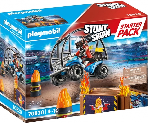 Playmobil Stunt Show set di avvio – spettacolo di stunt con quad e rampa infuocata
