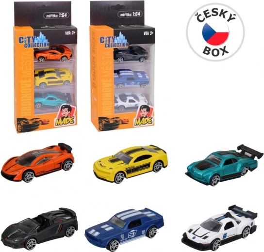 Auto in Metallo - Set di 3 Modelli