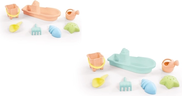 Set da spiaggia Dolu pastello con barchetta