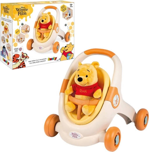 Girello Orsetto Winnie the Pooh 3 in 1 con peluche