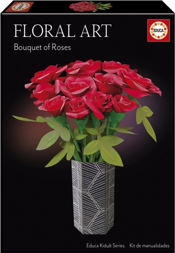 Educa puzzle 3D Floral Art: rosa rossa
