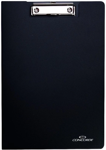 Cartella con clip A4 CONCORDE, nera