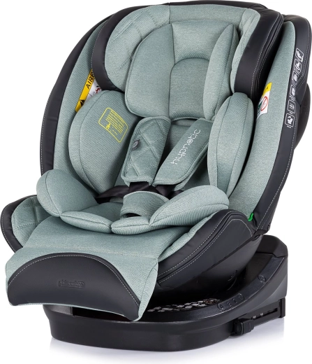 Chipolino seggiolino auto Hypnotic i-Size 40–150 cm con Isofix e rotazione a 360° – basil