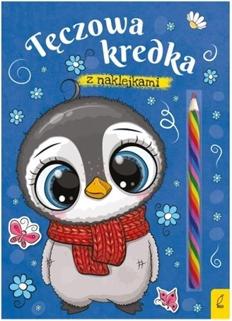 Pinguino – album da colorare con matita arcobaleno