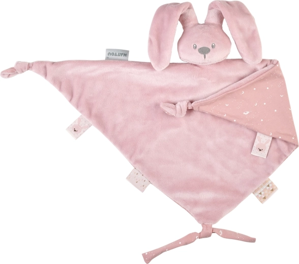Nattou doudou maxi Lapidou Glow rosa antico 65 × 40 cm
