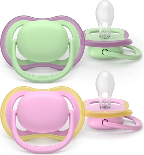 Philips Avent succhietto Ultra Air, rosa e verde, 6–18 mesi, 2 pz