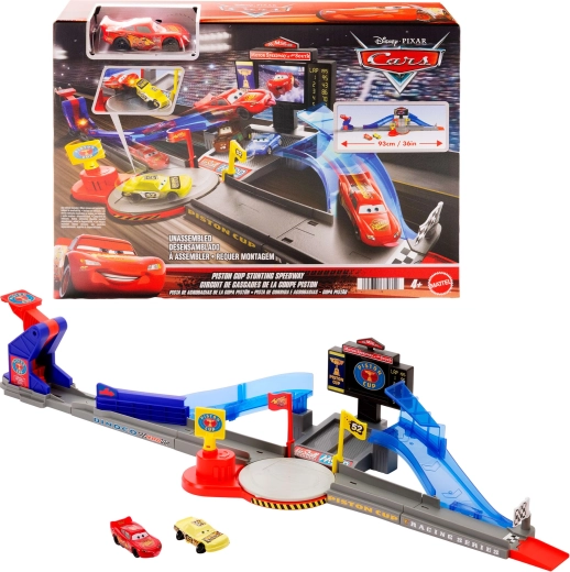 Pista acrobatica Pistone d’Oro DISNEY PIXAR CARS 90 cm + macchinina di McQueen