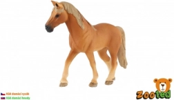 Modello di cavallo marrone in plastica 13 cm