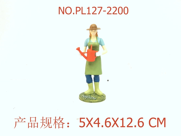 Statuetta contadina 12,6 cm