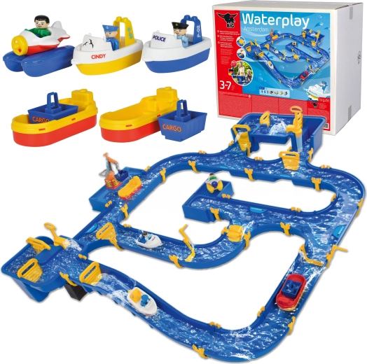 Set di gioco acquatico Amsterdam Waterplay – grande porto con barche