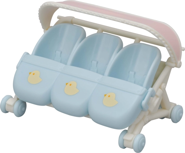 Passeggino per tre gemellini Sylvanian Families