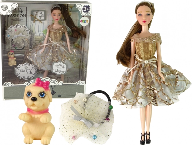 Bambola EMILY con cagnolino e accessori