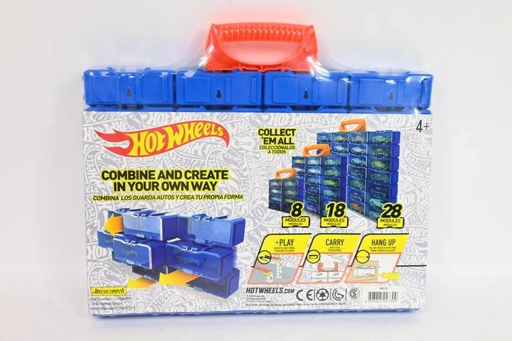 Valigetta modulare Hot Wheels per macchinine (28 scomparti)