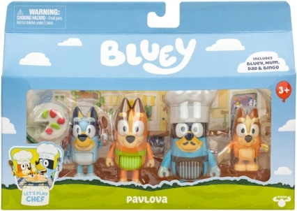 Set di personaggi Bluey È ora del dessert - 4 pezzi