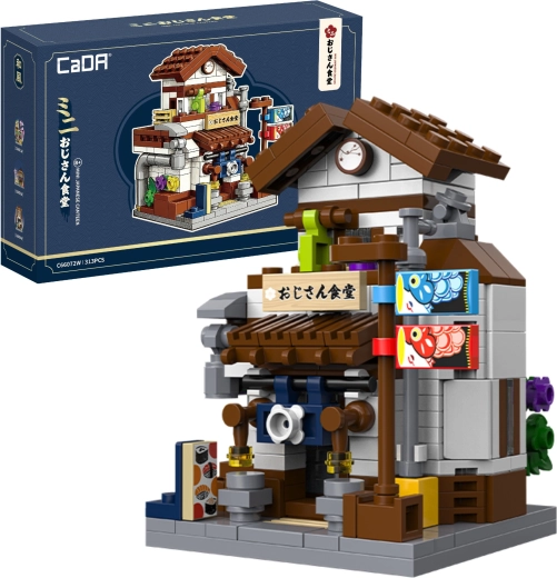 Set di costruzioni CaDA mini ristorante giapponese, 313 pezzi