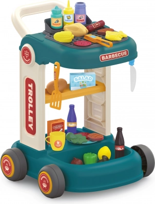 Carrello barbecue con accessori 34 × 36 × 37 cm