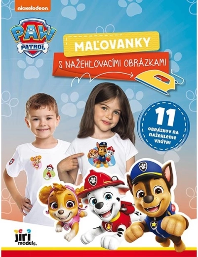 Libro da colorare con immagini termoadesive PAW PATROL
