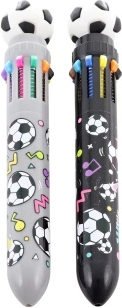 Penna a sfera con motivo palla da calcio – 10 colori