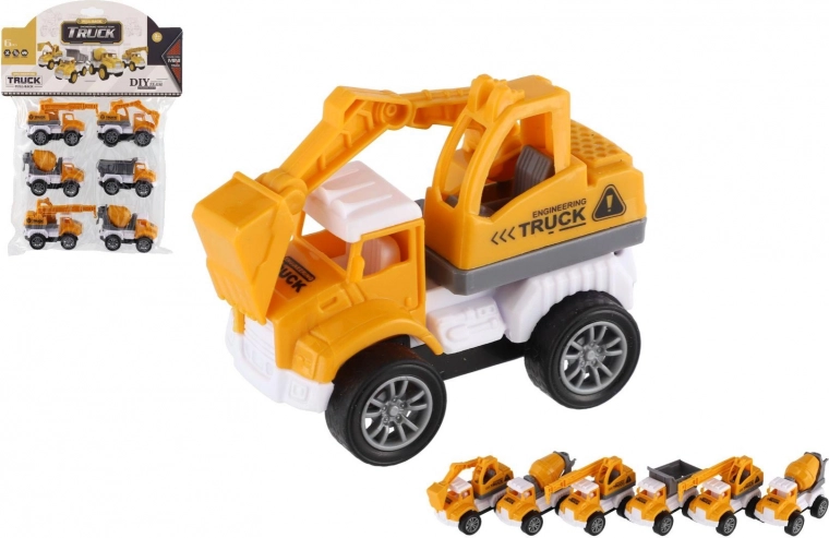 Mini auto da costruzione 6 pezzi con motore