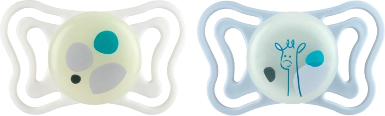 Chicco Physioforma Light ciucci ortodontici in silicone neutri 2–6 mesi, 2 pz