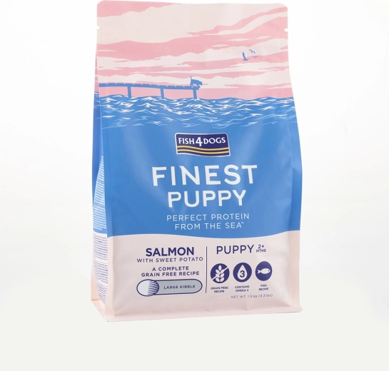 Crocchette per cuccioli salmone con patate dolci 6 kg FISH4DOGS